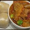 Banku with Okra Stew (Medium)