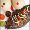 Whole Grilled Tilapia with Banku